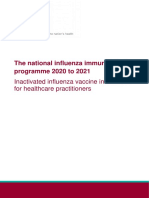 Inactivated Influenza Vaccine-Information For Healthcare Practitioners 2020 To 2021