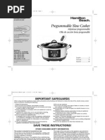 Download Hamilton Beach Slow Cooker manual by risknotdonot SN47832952 doc pdf
