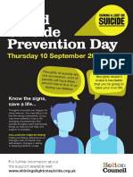 World Suicide Prevention Day: Thursday 10 September 2020