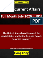 World Current Affairs July Full Month 2020 in PDF