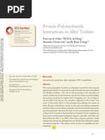 Protein-Polysaccharide Interactions To Alter Texture: Further