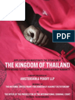 Red Shirts Application To The International Criminal Court To Investigate Crimes Against Humanity in Thailand