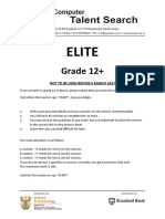 Elite: Grade 12+