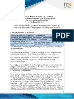 Guia de actividades y Rúbrica de evaluación - Tarea 2 - Solución de modelos de programación lineal de decisión (1).pdf