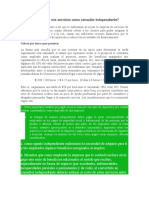 Cuánto cobrar por mis servicios como consultor independiente