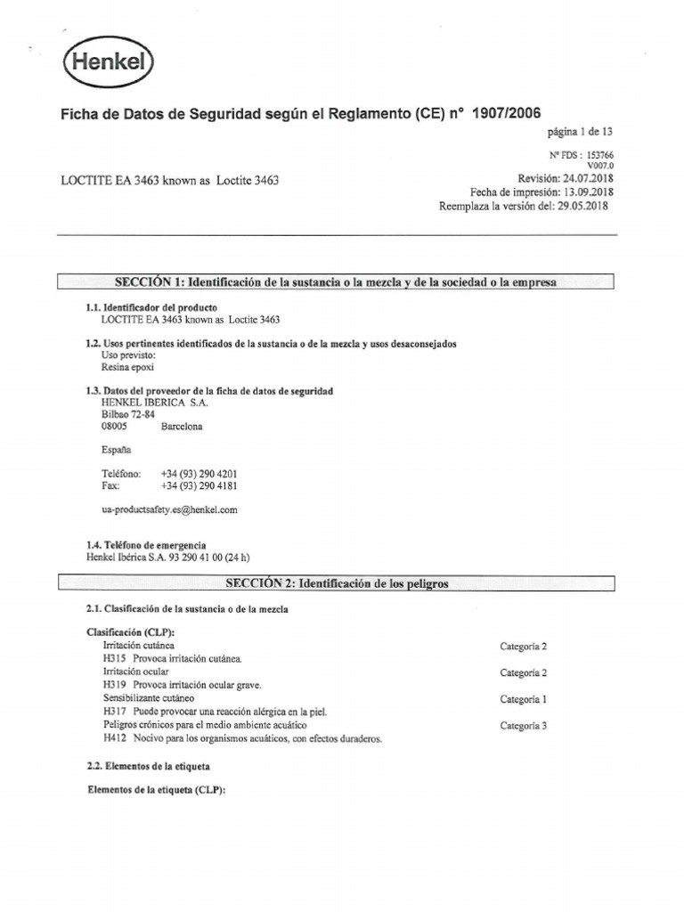 Loctite 3463 PDF | PDF