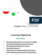 Chapter Four: Managing Marketing Information To Gain Customer Insights