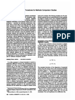 Regression Methods Comparison Clinical Chemistry