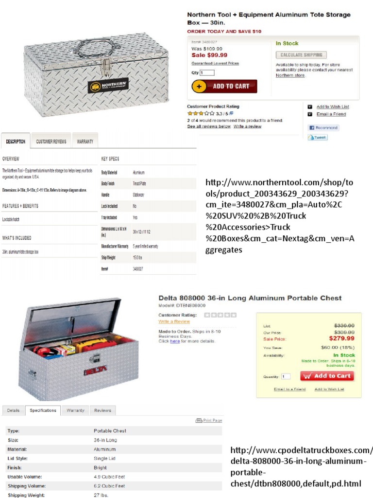 Portable Truck and ATV Tool Boxes | PDF