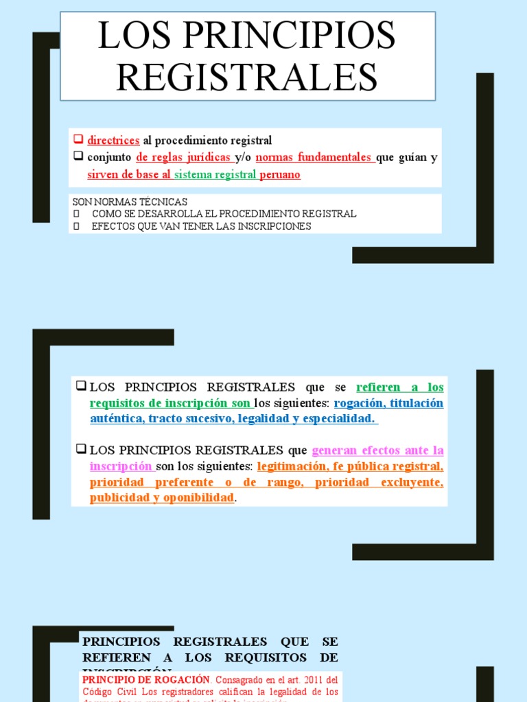 Principios Registrales En Derecho Mexicano Principios vrogue.co