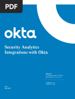 Okta - Security Analytics - Partner Integration Guide PDF