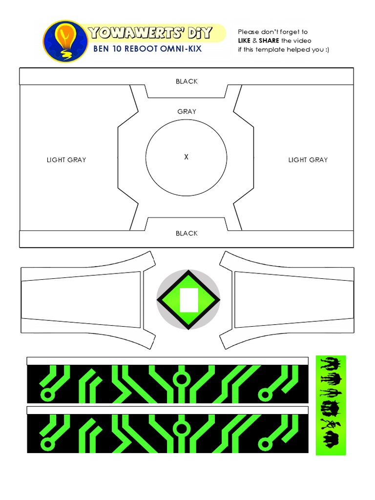 Ben 10 Reboot Omni-Kix Template Guide | PDF
