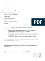 IFBA: Atividade sobre arcos e ângulos