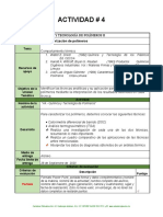 A4-Química y Tecnología de Polímeros