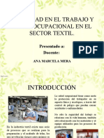 Presentación Salud Ocupacional Sector Textil