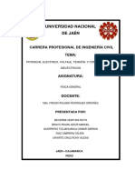 Monografía de Potencial Electrico, Voltaje o Tension y Condensadores