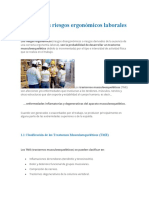 Qué Son Los Riesgos Ergonómicos Laborales: 1.1 Clasificación de Los Trastornos Musculoesqueléticos (TME)