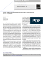 Venous Blood Lactate Concentrations in Patients With Shock: Interesting But Not Really Helpful