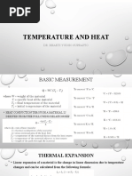 Temperature and Heat