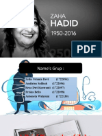 (Bahasa Inggris) A Brief Biography of Zaha Hadid