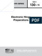 Electronic Hinge Preparations: Steel Door Institute