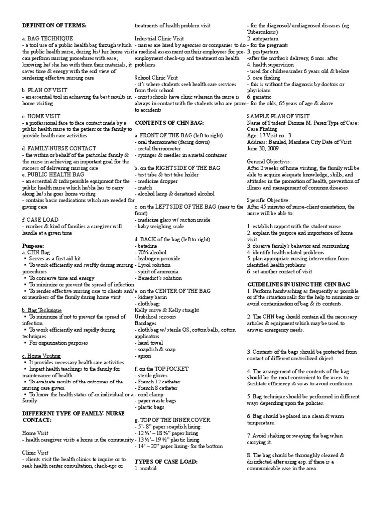 CHN Bag Health Care Medical