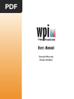 WPI Work Personality Index PDF