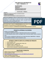 9° Guia 1. Investigación Sistema de Ecuaciones PDF