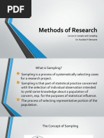 Methods of Research-Lession 7