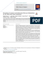 Perceptions of Caregivers and Adolescents of The Use of Telemedicine For The Child Sexual Abuse Examination