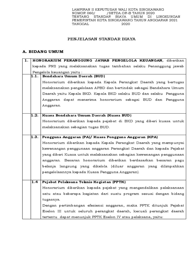 STANDAR BIAYA UMUM PDF