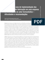 Um Estudo de Caso de Implementação Das BPF em Empresa