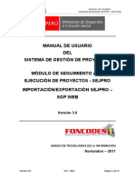 MANUAL DE USUARIO - IMPORTACIÓN-EXPORTACIÓN SEJPRO - SGP WEB Rev. VQ OK