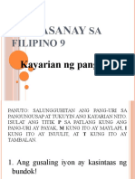Pagsasanay Sa Filipino 9