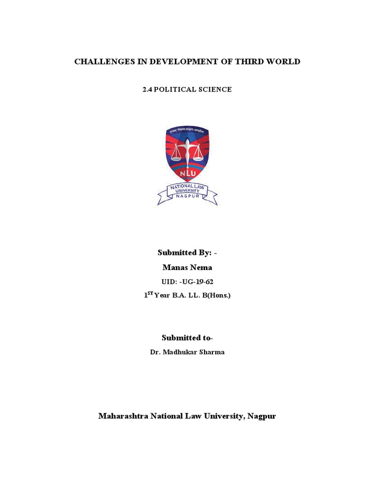 Development Challenges in Third World Countries | PDF | Third World ...