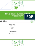 FPE (Family Psycoeducation) : Kep. Jiwa Pada Sistem Klien Kelompok 17 September 2020