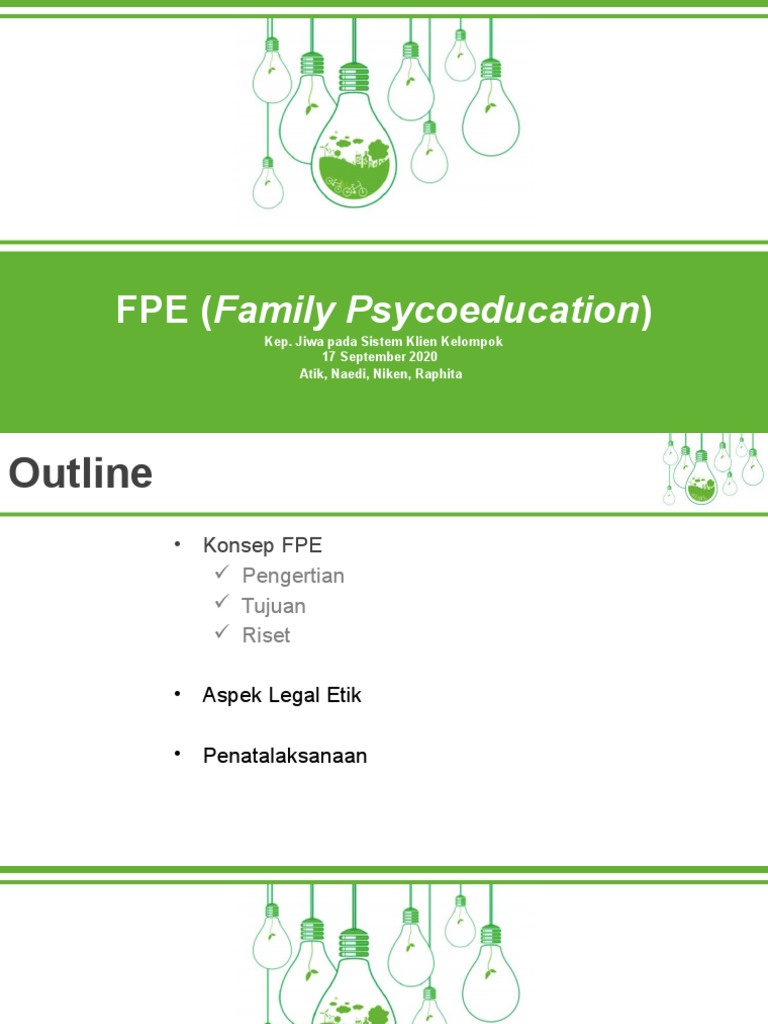 Konsep dan Tujuan FPE dalam Keluarga | PDF