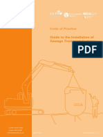 Code of Practice: Guide To The Installation of Sewage Treatment Systems