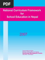 National Curriculum Framework 2007 English