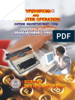 StdXI Voc Typewriting - and - Computer - Operation EM 1
