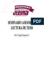 Lectura de Tesis