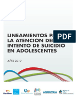 Lineamiento para Atenci Del Suicidio PDF