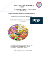 Identificación y caracterización de grupos alimenticios