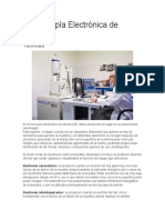 Microscopía Electrónica de Barrido