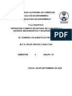 Definicion y Ambito de Estudio de La Bioetica PDF