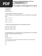 Line Joining S (Yield Strength of The Material) On Mean Stress Axis and