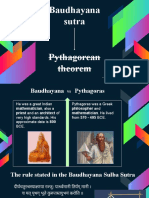 Baudhayana Sutra: Pythagorean Theorem
