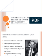 Lawrence Kohlberg'S Theory of Moral Development: Child and Adolescent Development