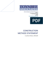 Construction Method Statement: 1 Lexham Mews, W8 6JW