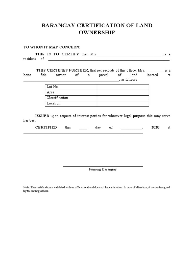 barangay-certification-of-land-ownership-pdf